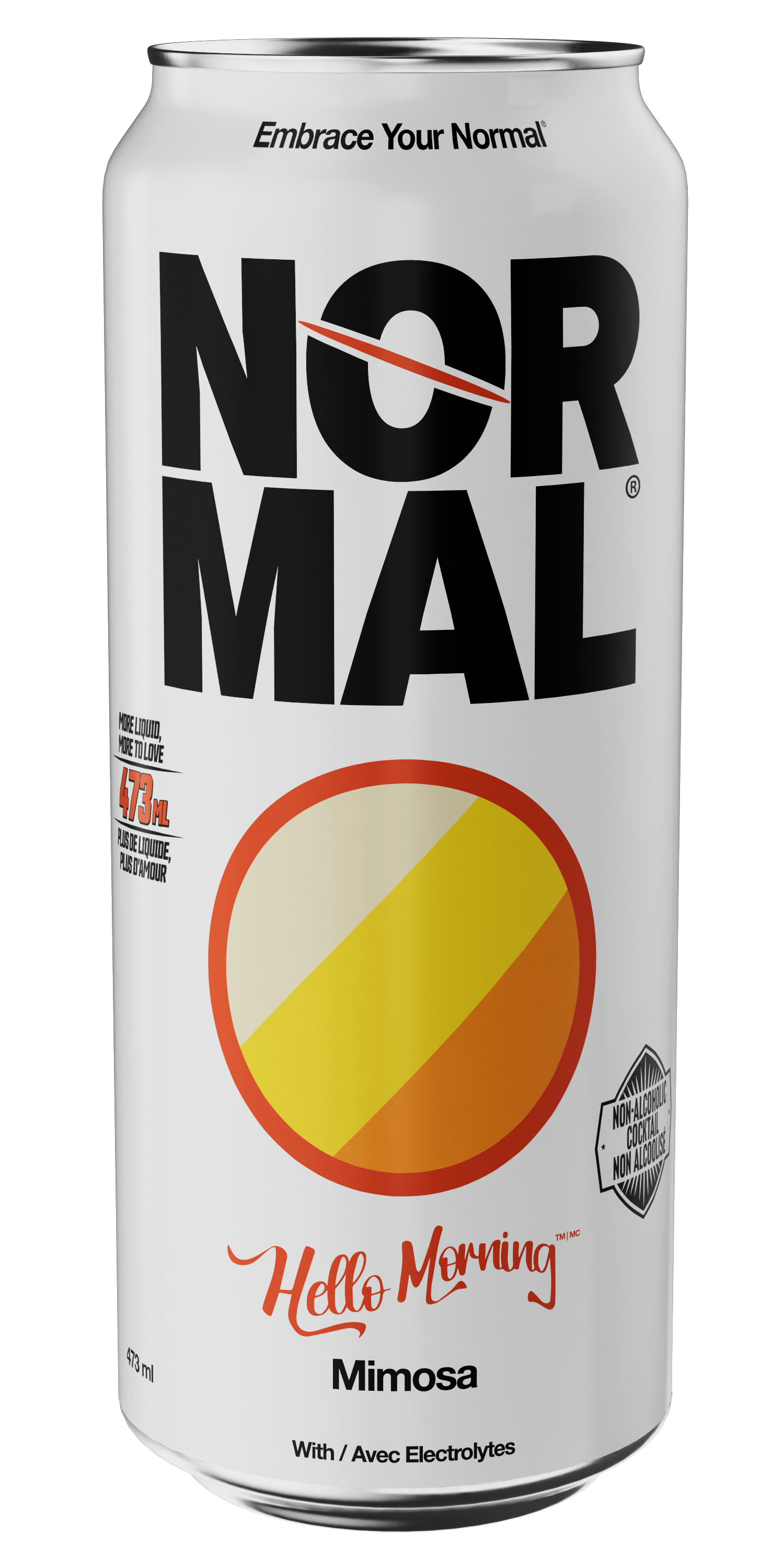 Normal Beverage - Hello Morning Non Alcoholic Mimosa Cocktail. 4x473ml 4-Pack