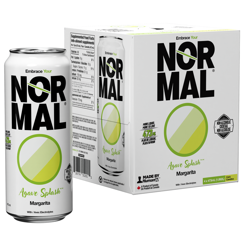 Normal Beverage - Agave Splash Non Alcoholic Margarita Cocktail. 4x473ml 4-Pack