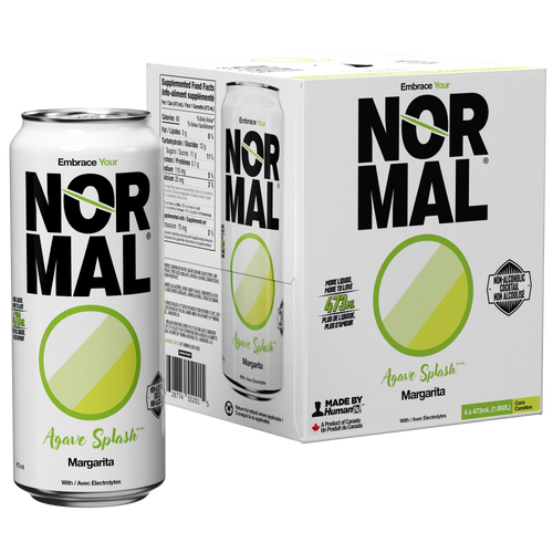 Normal Beverage - Agave Splash Non Alcoholic Margarita Cocktail. 4x473ml 4-Pack