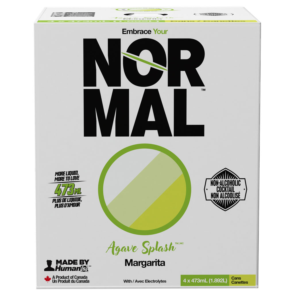 Normal Beverage - Agave Splash Non Alcoholic Margarita Cocktail. 4x473ml 4-Pack